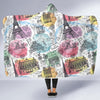 Paris France Print Pattern Hooded Blanket-grizzshop