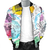 Paris France Print Pattern Men's Bomber Jacket-grizzshop