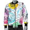 Paris France Print Pattern Men's Bomber Jacket-grizzshop