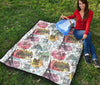 Paris France Print Pattern Quilt-grizzshop