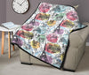 Paris France Print Pattern Quilt-grizzshop