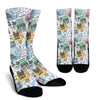 Paris France Print Pattern Unisex Crew Socks-grizzshop