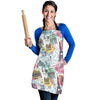 Paris France Print Pattern Women's Apron-grizzshop