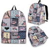 Paris Pattern Print Backpack-grizzshop