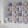 Load image into Gallery viewer, Paris Pattern Print Bathroom Shower Curtain-grizzshop