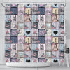 Load image into Gallery viewer, Paris Pattern Print Bathroom Shower Curtain-grizzshop