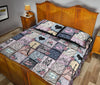 Paris Pattern Print Bed Set Quilt-grizzshop