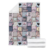 Paris Pattern Print Blanket-grizzshop