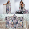 Paris Pattern Print Hooded Blanket-grizzshop