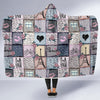 Paris Pattern Print Hooded Blanket-grizzshop