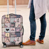 Paris Pattern Print Luggage Cover Protector-grizzshop