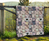 Paris Pattern Print Quilt-grizzshop