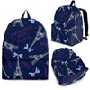 Paris Print Pattern Backpack-grizzshop