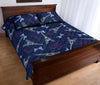 Paris Print Pattern Bed Set Quilt-grizzshop