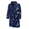 Paris Print Pattern Men Long Robe-grizzshop