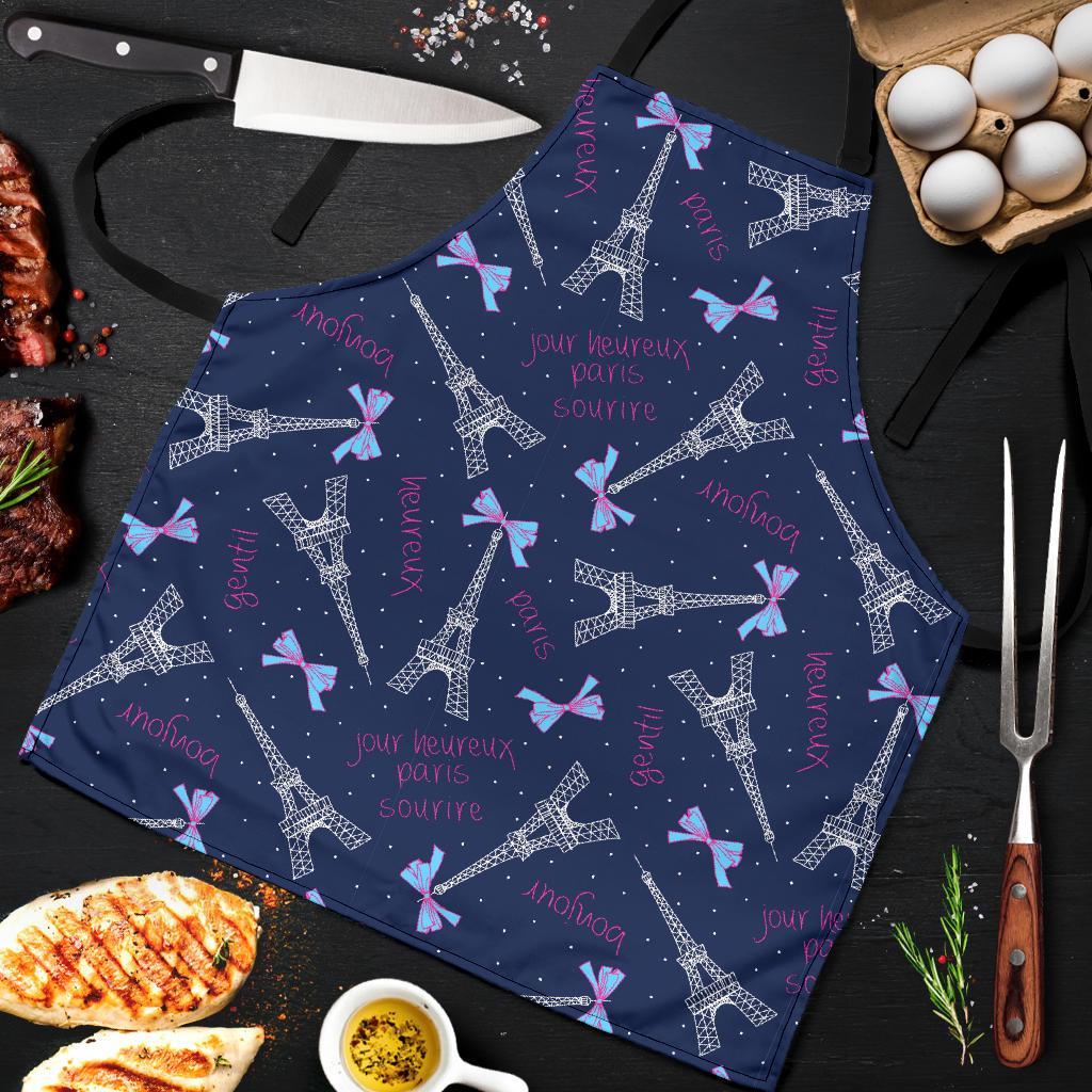 Paris Print Pattern Men's Apron-grizzshop