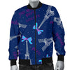 Paris Print Pattern Men's Bomber Jacket-grizzshop