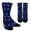 Paris Print Pattern Unisex Crew Socks-grizzshop