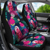 Parrot Bird Floral Pattern Print Universal Fit Car Seat Cover-grizzshop