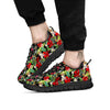 Parrot Hawaiian Tropical Print Pattern Black Sneaker-grizzshop