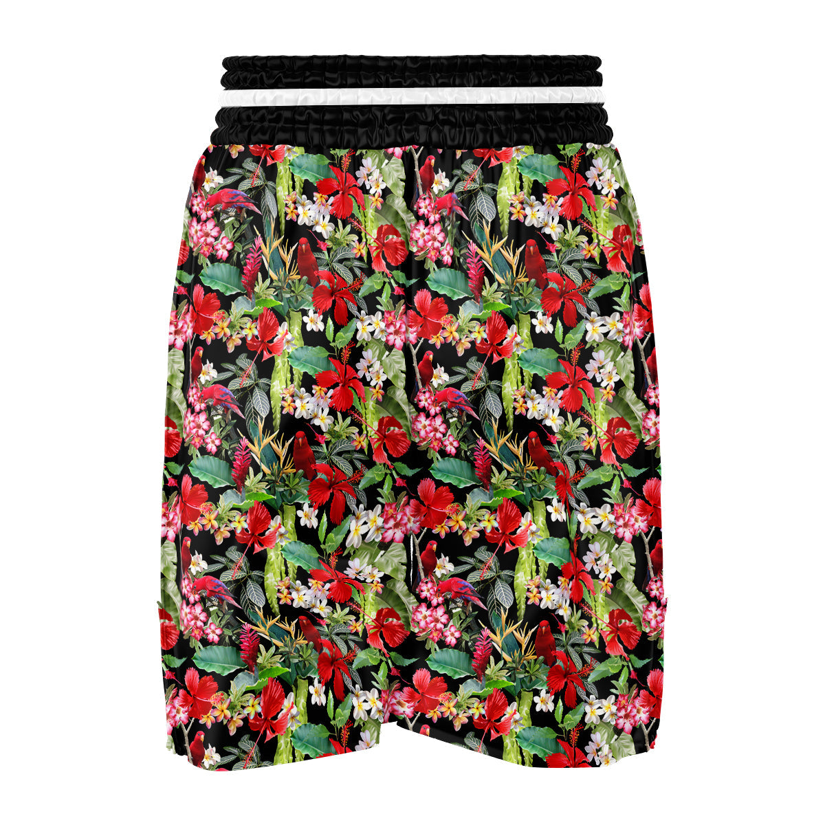 Parrot Hawaiian Tropical Print Pattern Boxing Shorts-grizzshop