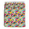 Parrot Pattern Print Duvet Cover Bedding Set-grizzshop