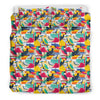 Parrot Pattern Print Duvet Cover Bedding Set-grizzshop