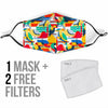 Parrot Pattern Print Face Mask-grizzshop