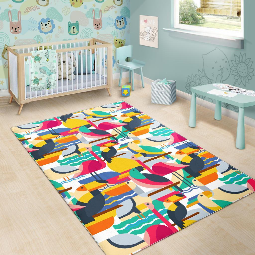 Parrot Pattern Print Floor Mat-grizzshop