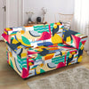 Parrot Pattern Print Loveseat Cover-grizzshop