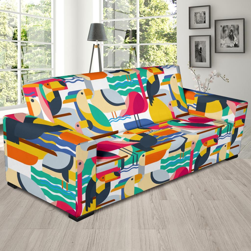 Parrot Pattern Print Sofa Covers-grizzshop