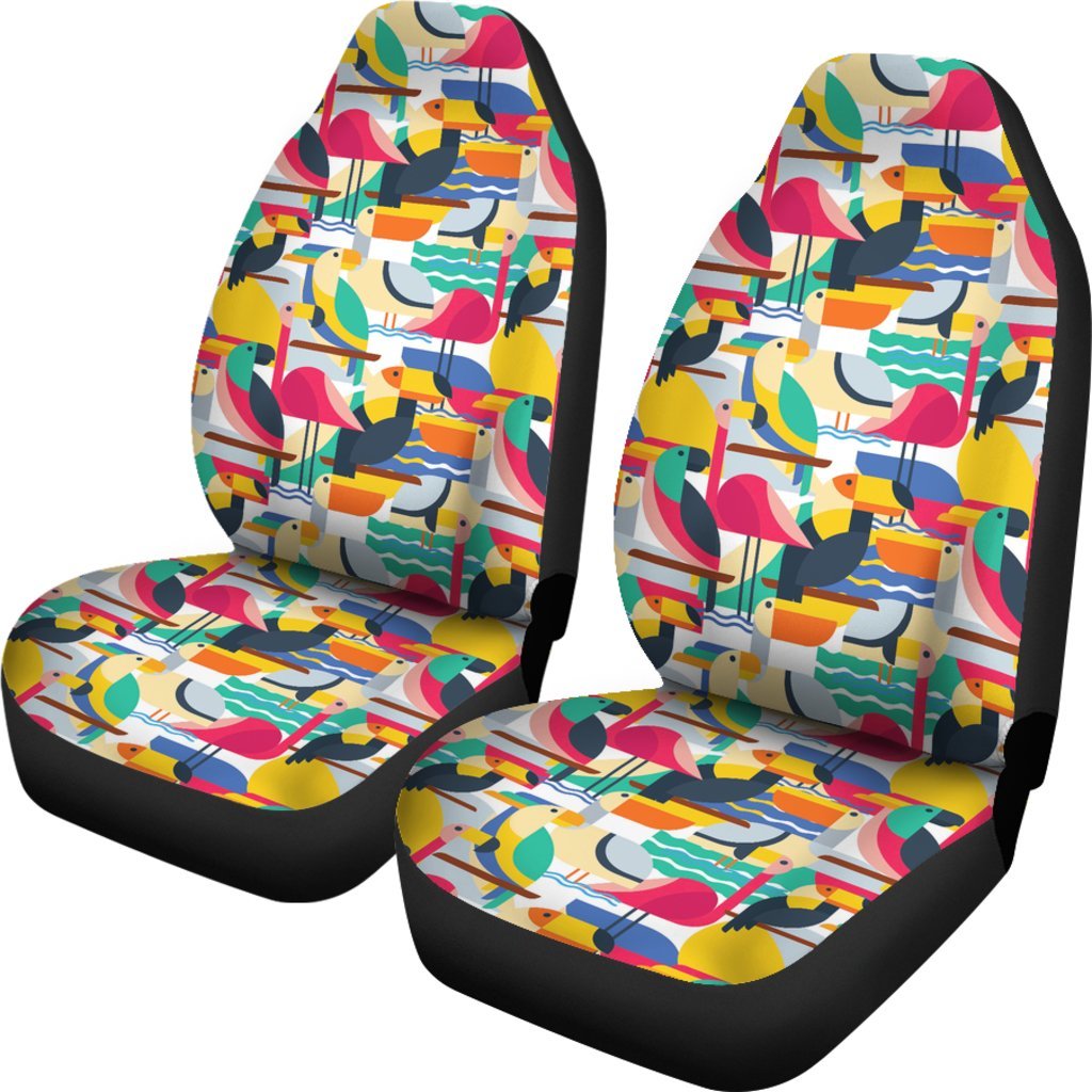 Parrot Pattern Print Universal Fit Car Seat Cover-grizzshop