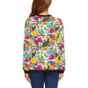 Parrot Pattern Print Women Crewneck Sweatshirt-grizzshop