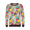 Parrot Pattern Print Women Crewneck Sweatshirt-grizzshop