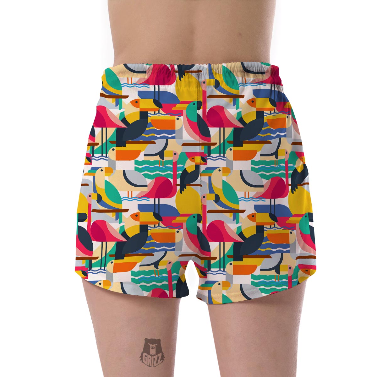 Parrot Pattern Print Women's Shorts-grizzshop
