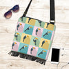 Parrot Print Pattern Crossbody Bags-grizzshop