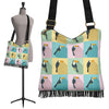 Parrot Print Pattern Crossbody Bags-grizzshop