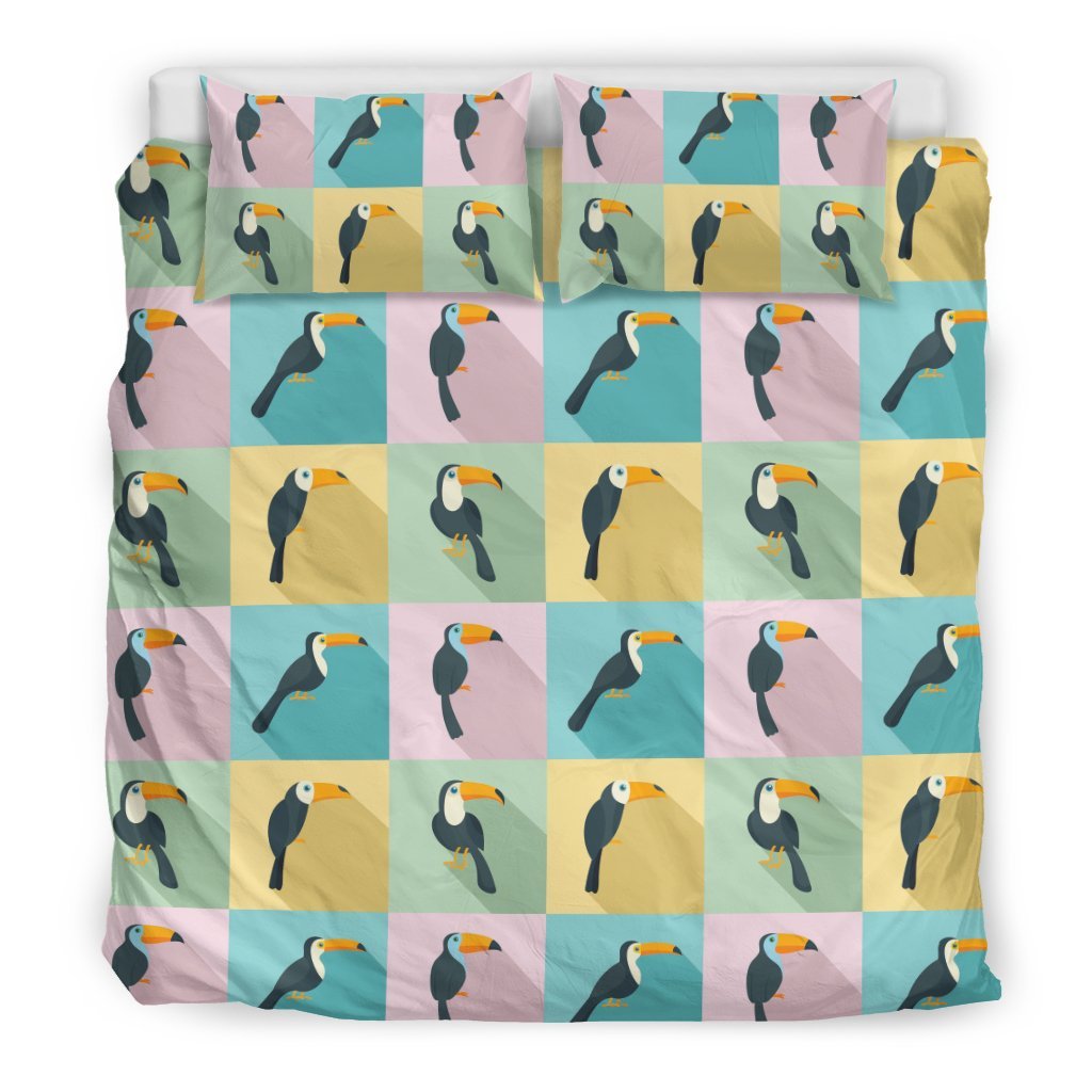 Parrot Print Pattern Duvet Cover Bedding Set-grizzshop