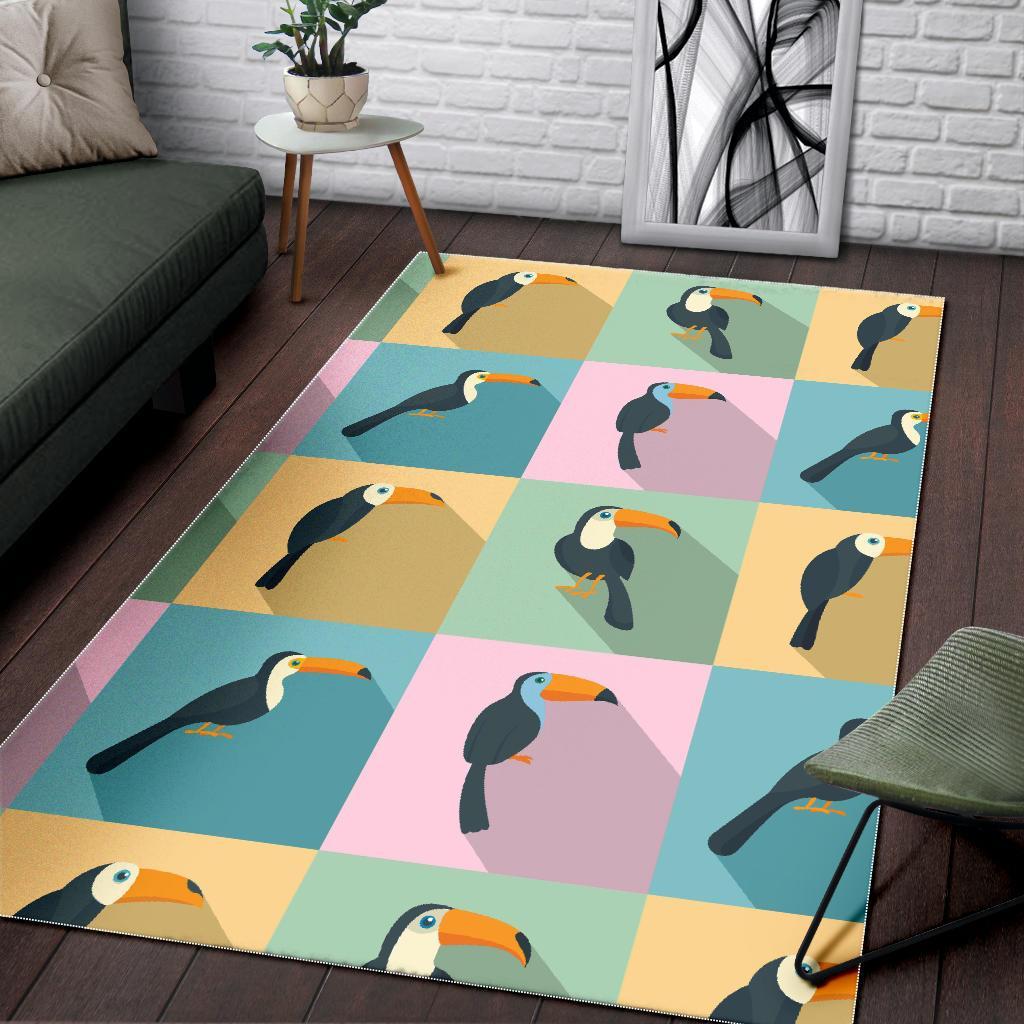 Parrot Print Pattern Floor Mat-grizzshop