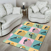 Parrot Print Pattern Floor Mat-grizzshop