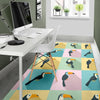 Parrot Print Pattern Floor Mat-grizzshop