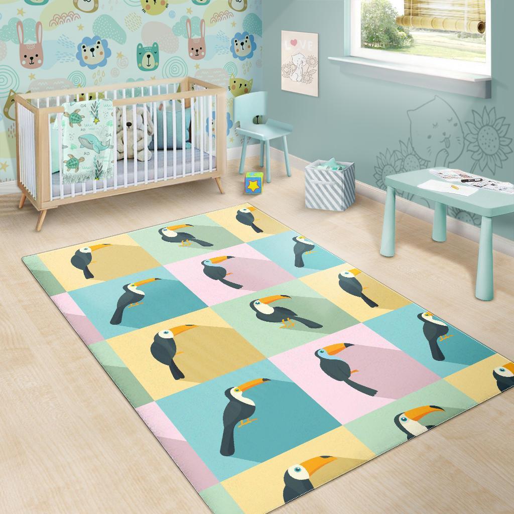 Parrot Print Pattern Floor Mat-grizzshop