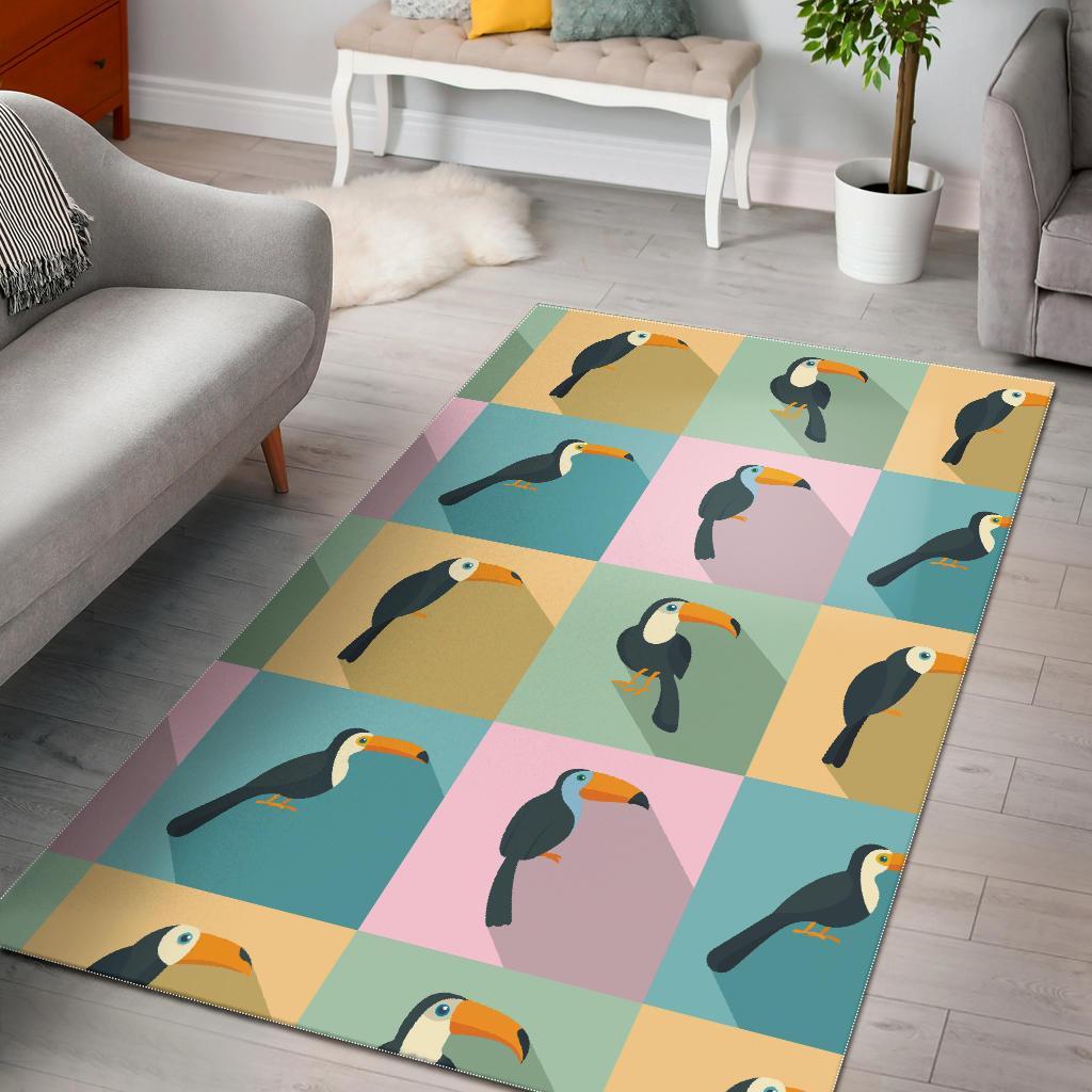 Parrot Print Pattern Floor Mat-grizzshop