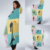 Parrot Print Pattern Hooded Blanket-grizzshop