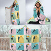 Parrot Print Pattern Hooded Blanket-grizzshop