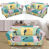 Parrot Print Pattern Loveseat Cover-grizzshop