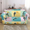 Parrot Print Pattern Loveseat Cover-grizzshop