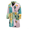 Parrot Print Pattern Men Long Robe-grizzshop