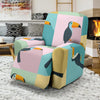 Parrot Print Pattern Recliner Cover-grizzshop