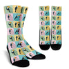 Parrot Print Pattern Unisex Crew Socks-grizzshop